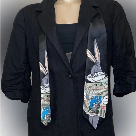 Looney Tunes men’s neck tie Vintage characters accessory bugs bunny business - Picture 4 of 5